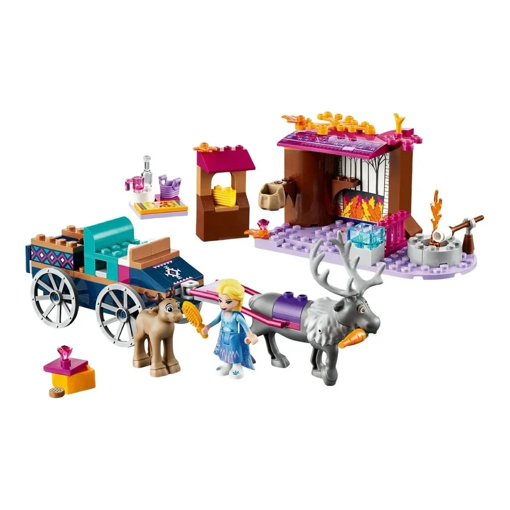 LEGO‎ Disney Frozen II Elsa's Wagon Adventure 41166 + Anna & Olaf - Complete